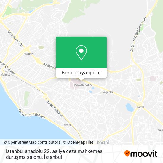 istanbul anadolu 22. asliye ceza mahkemesi duruşma salonu harita