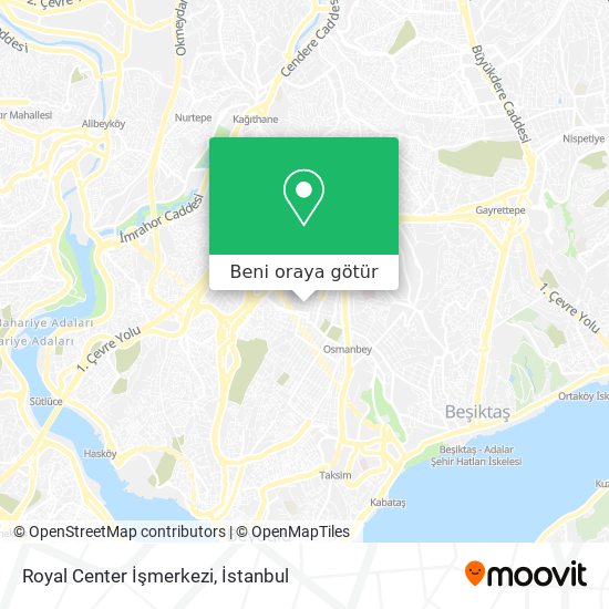 Royal Center İşmerkezi harita