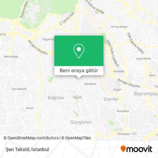 Şen Tekstil harita