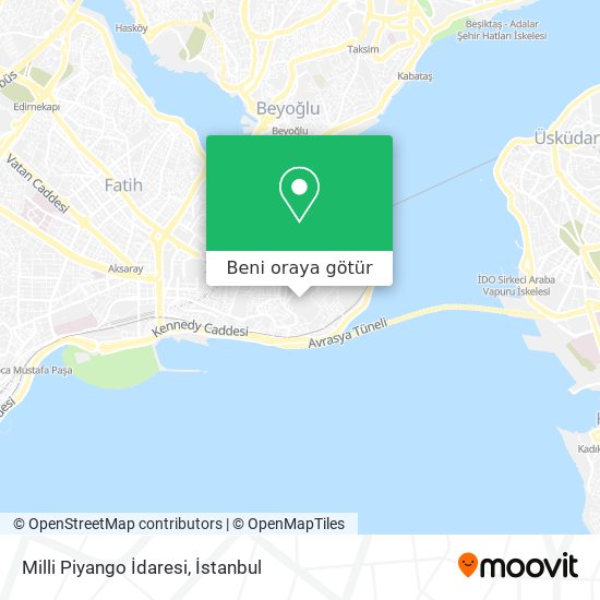 Milli Piyango İdaresi harita