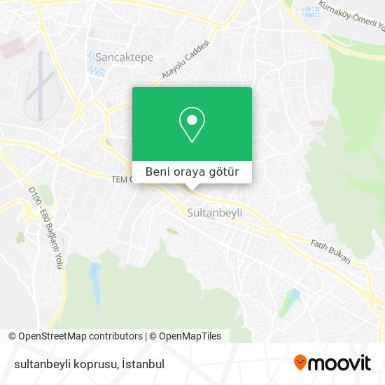 sultanbeyli koprusu harita