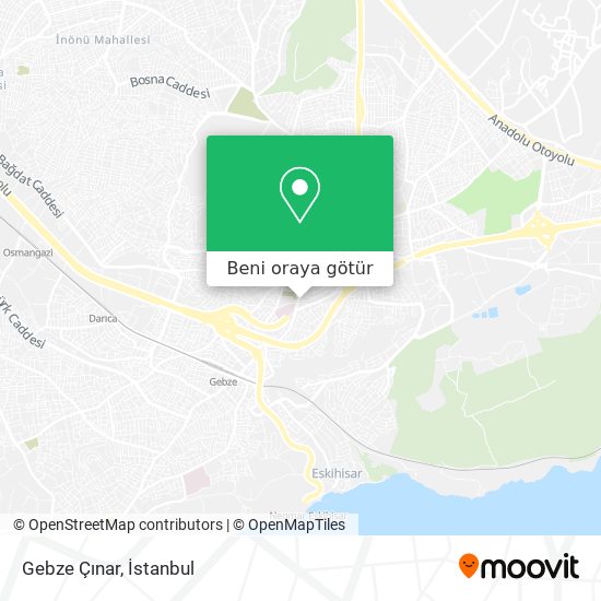 Gebze Çınar harita
