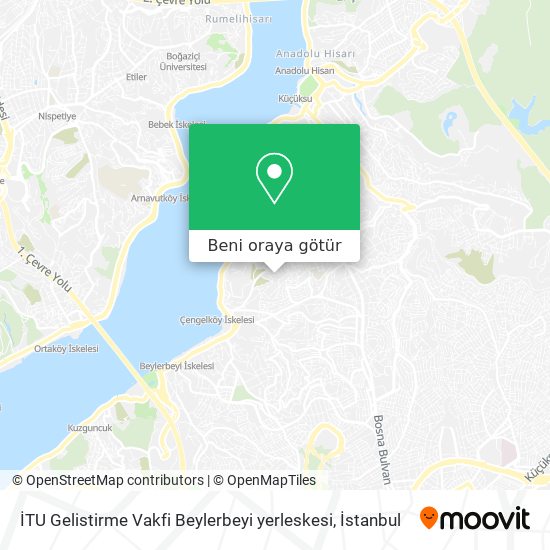 İTU Gelistirme Vakfi Beylerbeyi yerleskesi harita
