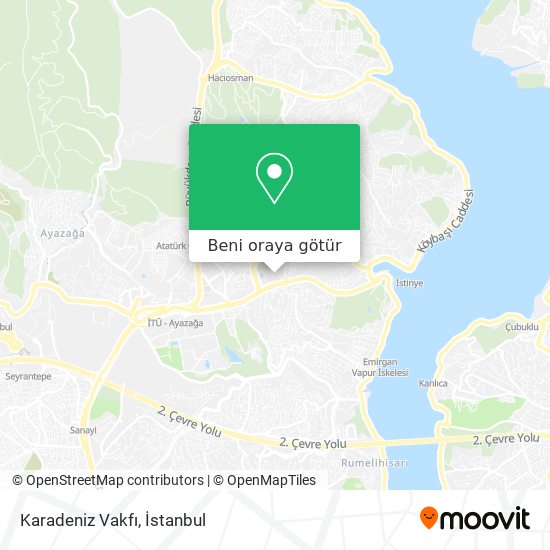 Karadeniz Vakfı harita