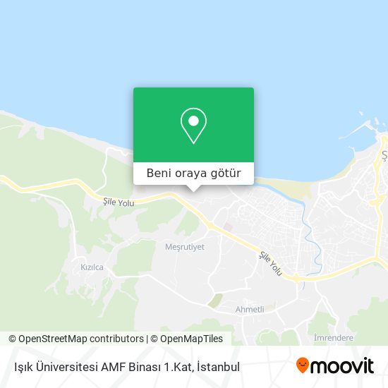 Işık Üniversitesi AMF Binası 1.Kat harita