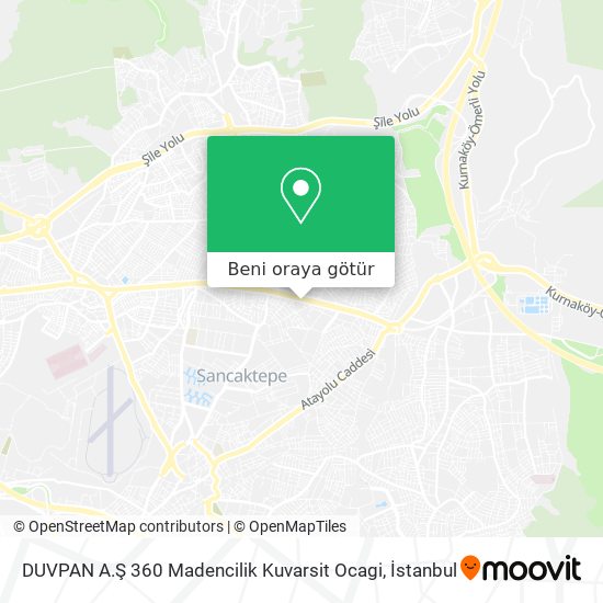 DUVPAN A.Ş 360 Madencilik Kuvarsit Ocagi harita
