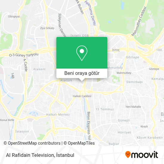 Al Rafidain Television, Küçükçekmece nerede, metro, minibüs / dolmuş ...