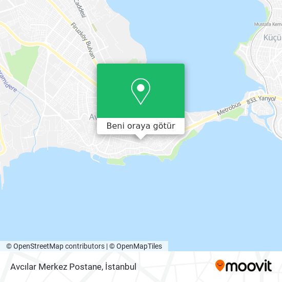 Avcılar Merkez Postane harita