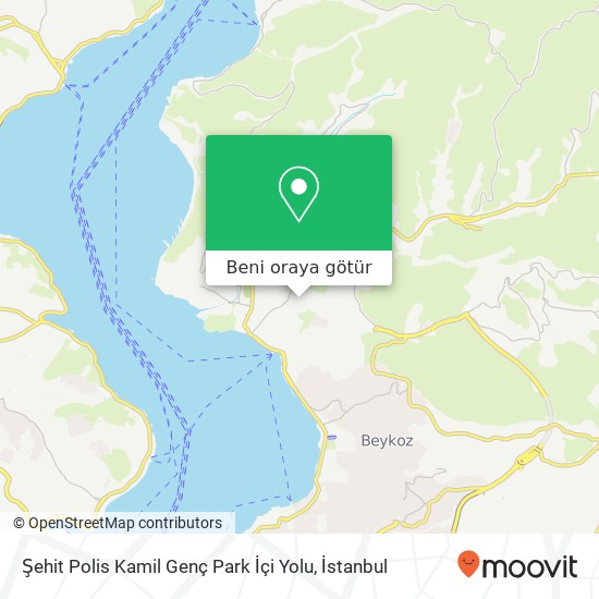 Şehit Polis Kamil Genç Park İçi Yolu harita