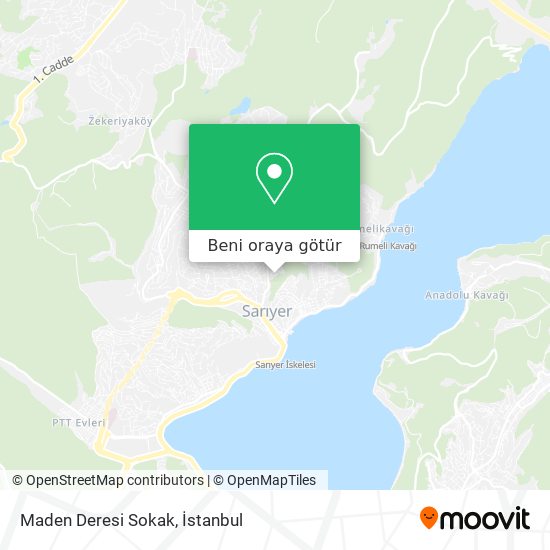 Maden Deresi Sokak harita