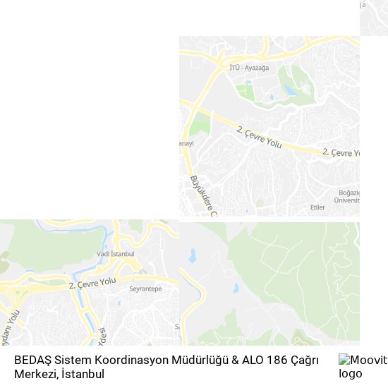 BEDAŞ Sistem Koordinasyon Müdürlüğü & ALO 186 Çağrı Merkezi harita