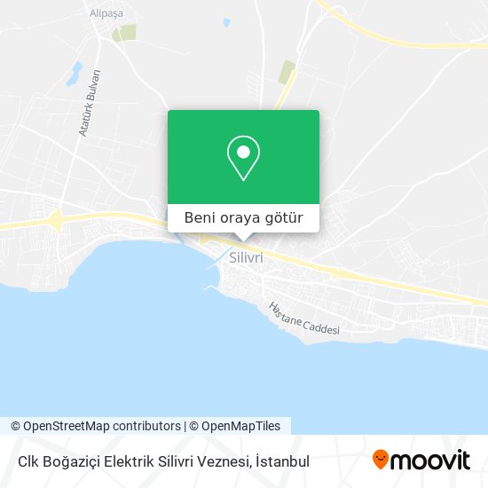 Clk Boğaziçi Elektrik Silivri Veznesi harita