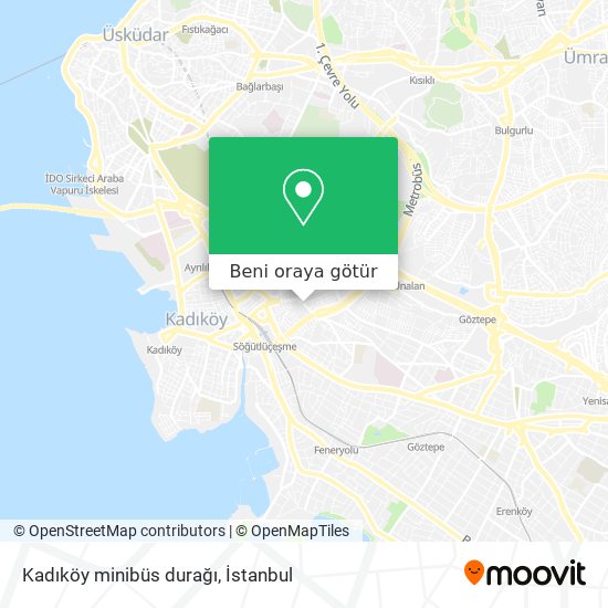 Kadıköy minibüs durağı harita