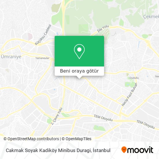 Cakmak Soyak Kadiköy Minibus Duragi harita