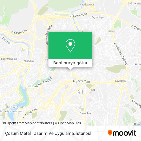 Çözüm Metal Tasarım Ve Uygulama harita