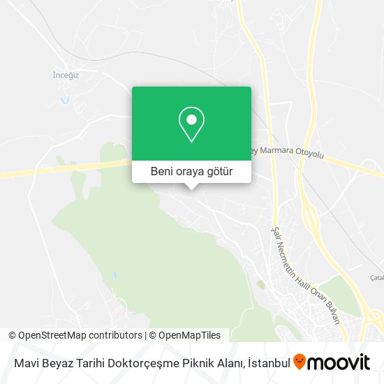 Mavi Beyaz Tarihi Doktorçeşme Piknik Alanı harita