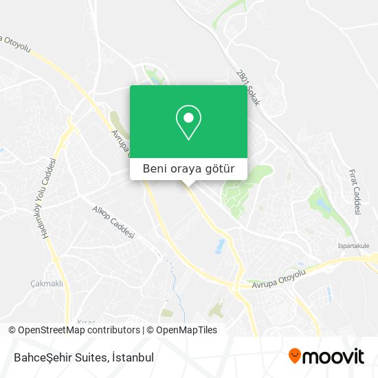 BahceŞehir Suites harita