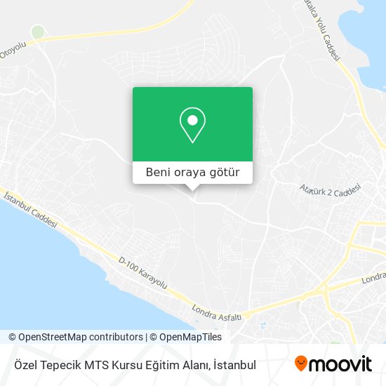 Özel Tepecik MTS Kursu Eğitim Alanı harita
