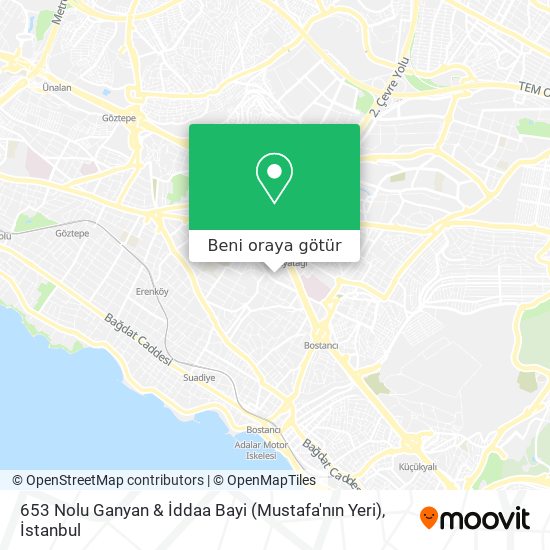 653 Nolu Ganyan & İddaa Bayi (Mustafa'nın Yeri) harita