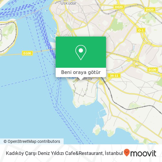 Kadıköy Çarşı Deniz Yıldızı Cafe&Restaurant harita