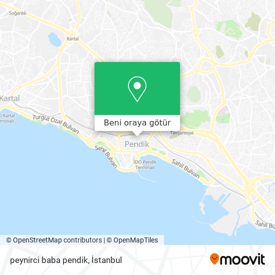 peynirci baba pendik harita