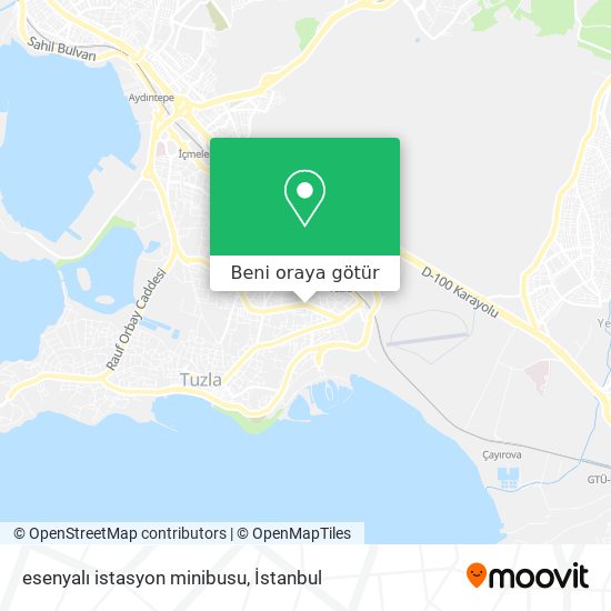 esenyalı istasyon minibusu harita