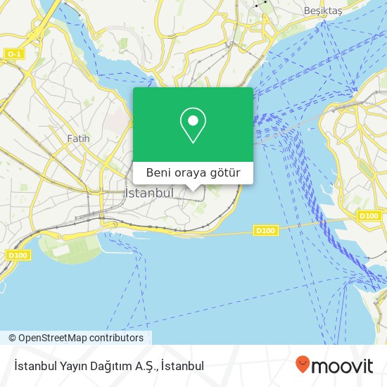 İstanbul Yayın Dağıtım A.Ş. harita