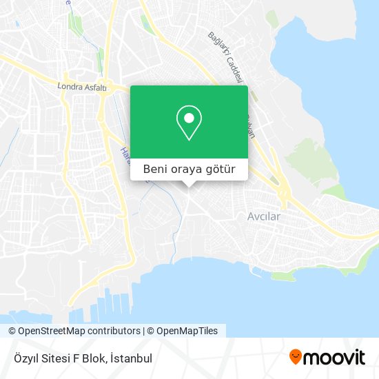 Özyıl Sitesi F Blok harita