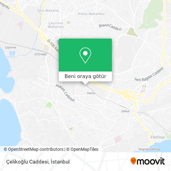 Çelikoğlu Caddesi harita