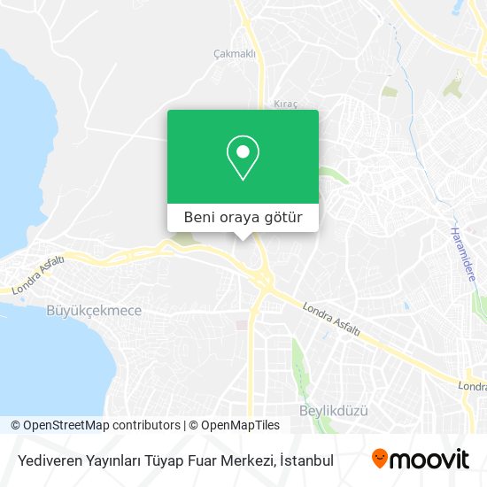 Yediveren Yayınları Tüyap Fuar Merkezi harita