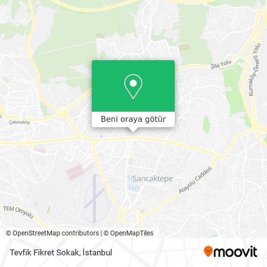 Tevfik Fikret Sokak harita