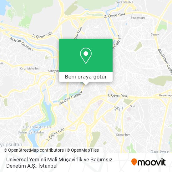 Universal Yeminli Mali Müşavirlik ve Bağımsız Denetim  A.Ş. harita