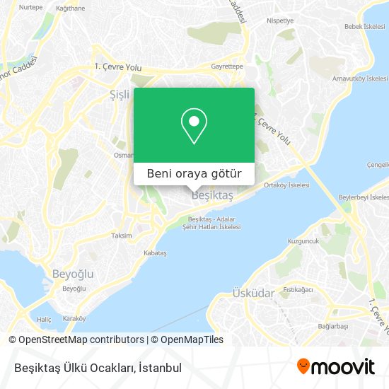 Beşiktaş Ülkü Ocakları harita