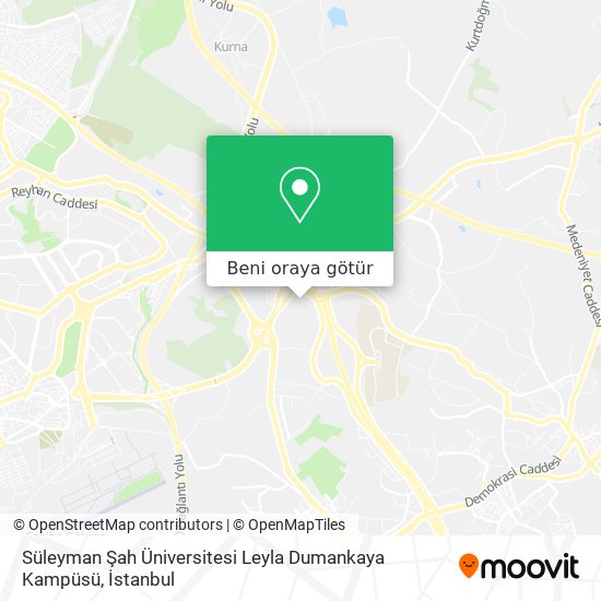 Süleyman Şah Üniversitesi Leyla Dumankaya Kampüsü harita