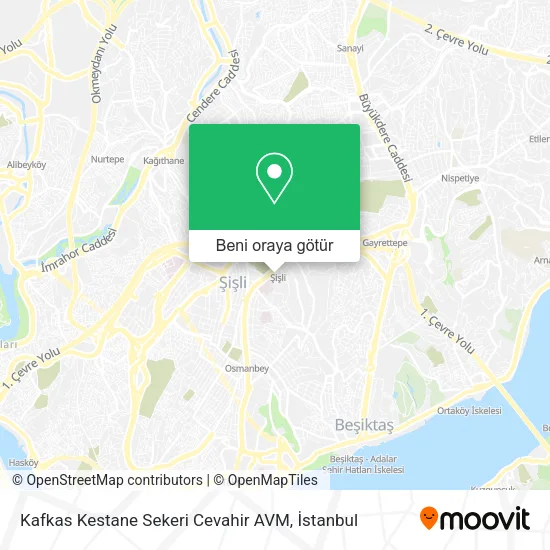 Kafkas Kestane Sekeri Cevahir AVM harita