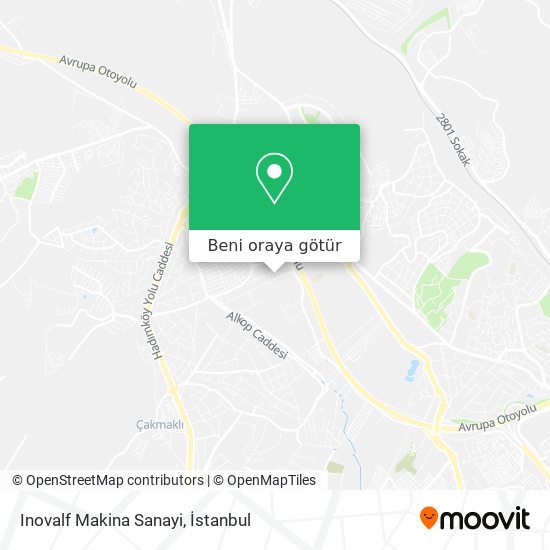 Inovalf Makina Sanayi harita
