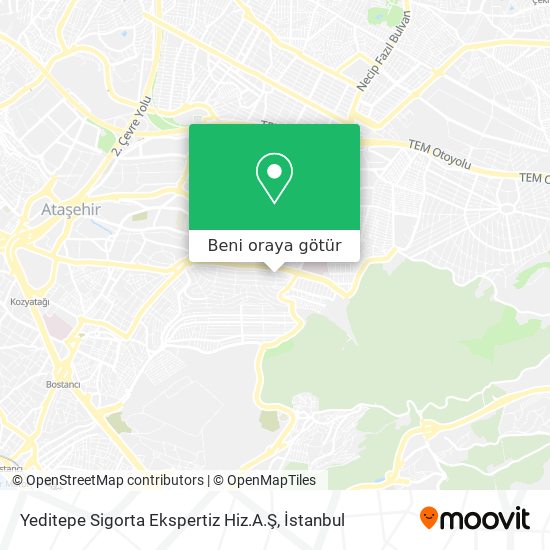 Yeditepe Sigorta Ekspertiz Hiz.A.Ş harita