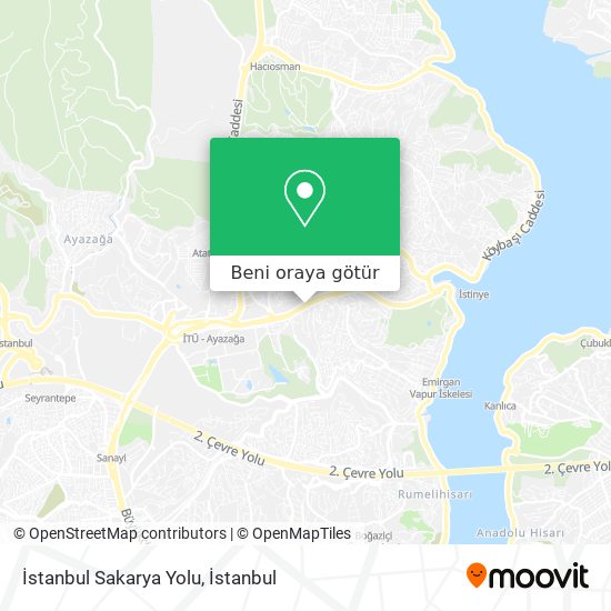 İstanbul Sakarya Yolu harita