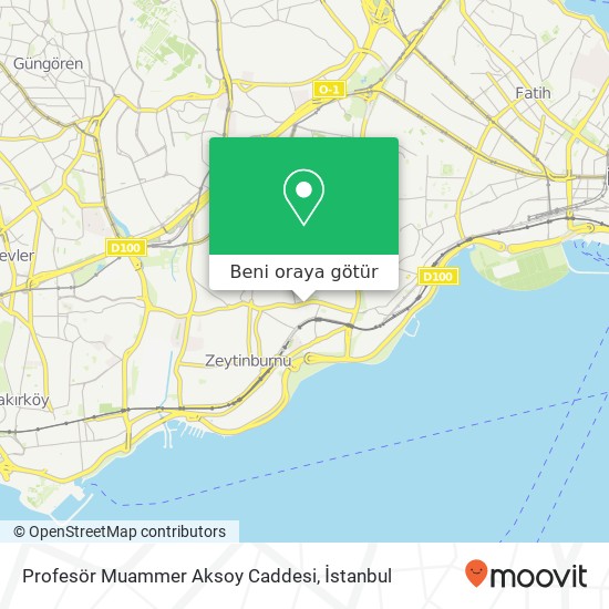 Profesör Muammer Aksoy Caddesi harita