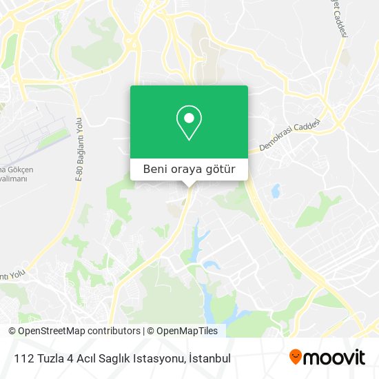 112 Tuzla 4 Acıl Saglık Istasyonu harita