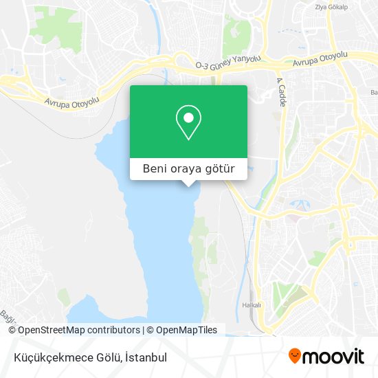 Küçükçekmece Gölü harita