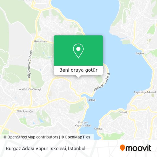Burgaz Adası Vapur İskelesi harita