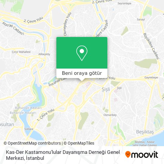 Kas-Der Kastamonu'lular Dayanışma Derneği Genel Merkezi harita