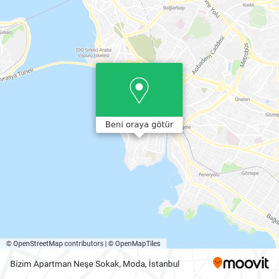 Bizim Apartman Neşe Sokak, Moda harita