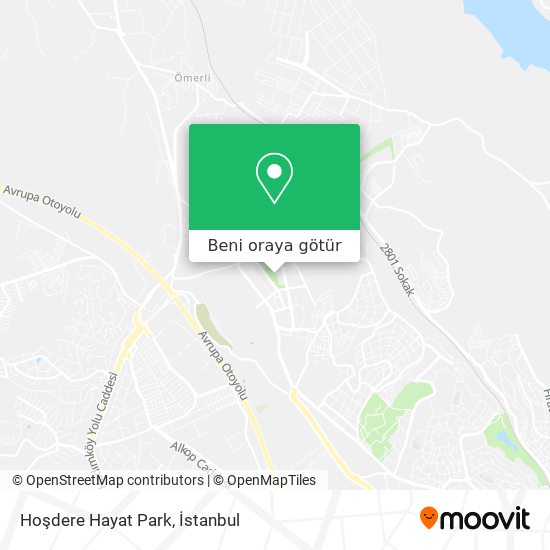 Hoşdere Hayat Park harita