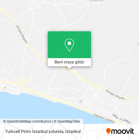 Turkcell Pirim İstanbul yolunda harita