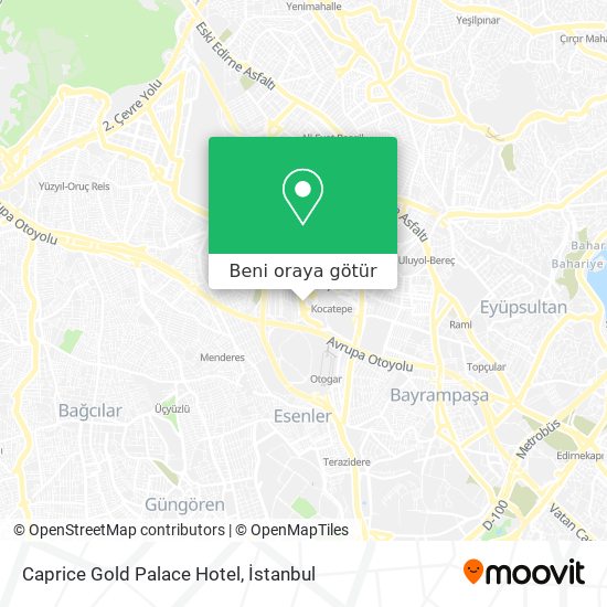 Caprice Gold Palace Hotel harita