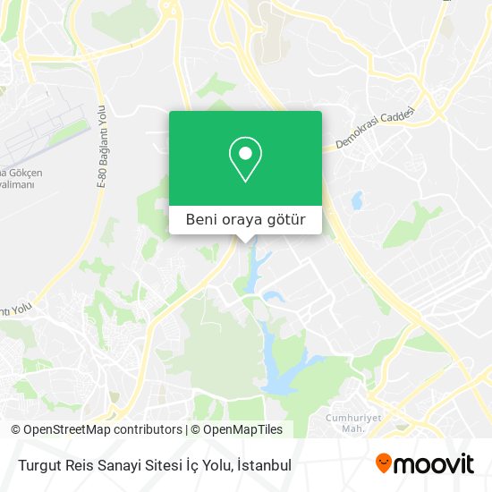 Turgut Reis Sanayi Sitesi İç Yolu harita