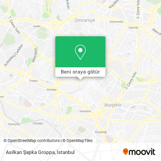 Asilkan Şapka Groppa harita