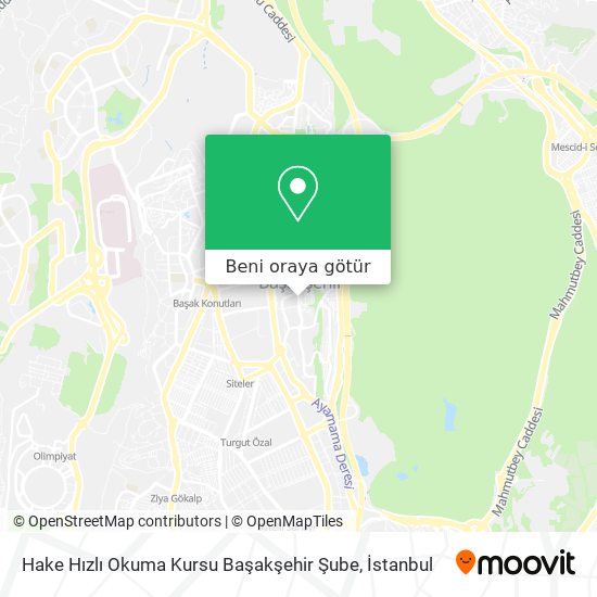 Hake Hızlı Okuma Kursu Başakşehir Şube harita